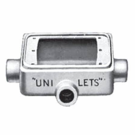 3/4" Hub, 1-Gang, Emerson Electric Co. FSCT-1-75A Unilet® Cast Device Box, Shallow