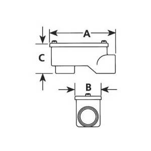 1/2" Emerson Electric Co. SLB-50 NEER® Service Entrance Pulling Elbow