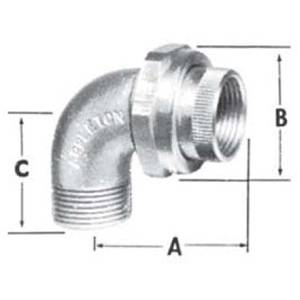 1/2" Emerson Electric Co. UNL50N Unilet® Explosionproof Rigid/IMC Elbow Union