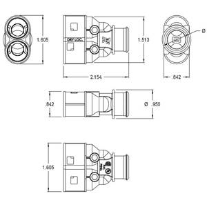 3/8" Arlington Industries Inc. 3838AST SNAP²IT® Armored Cable/Flexible Conduit Connector
