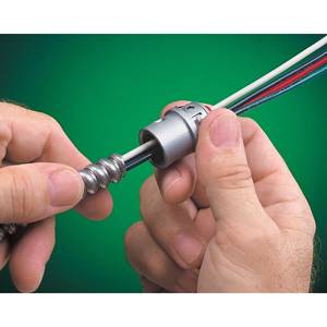 3/8" Arlington Industries Inc. 38AST SNAP²IT® Armored Cable/Flexible Conduit Connector