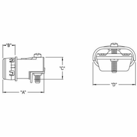 3/8" Arlington Industries Inc. 846ST SNAP²IT® Armored Cable/Flexible Conduit Connector