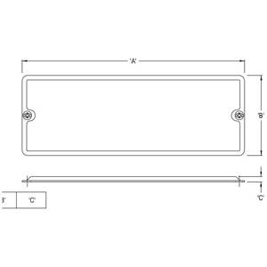 1-1/4" Arlington Industries Inc. 933CG AnyBODY™ Conduit Body Cover and Gasket Kit