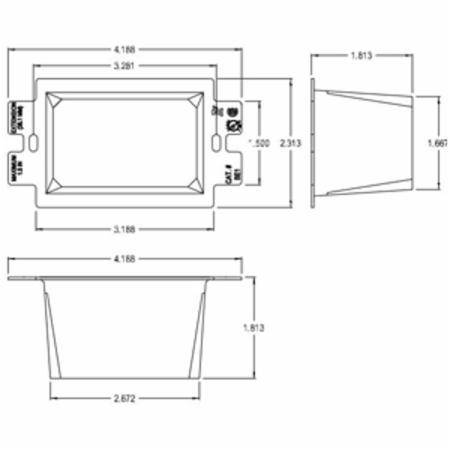 1-Gang,, Arlington Industries Inc. BE1 GFCI Wall Box Extender, White