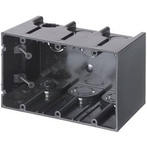 61 Cu Inch, Arlington Industries Inc. F103 ONE-BOX™ Electrical Outlet Box, 3-Gang