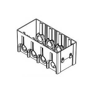 74.5 Cu Inch, Arlington Industries Inc. F104 ONE-BOX™ Electrical Outlet Box, 4-Gang
