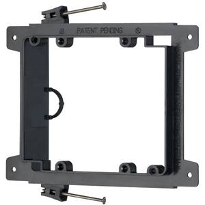2-Gang,, Arlington Industries Inc. LVN2 Low Voltage Mounting Bracket, Black