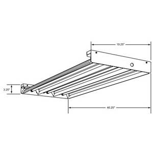 120 to 277 V, 32W, Atlas Lighting Products IFH4632UEI8W High Bay Light Fixture, 20 Gauge Steel, White