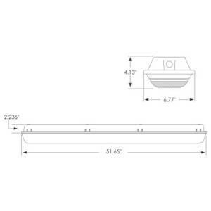 4', 48W, Atlas Lighting Products ILW48LED4D Light Fixture