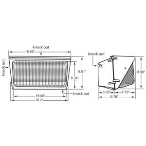 120/277 V, 64W, Atlas Lighting Products WLD64LEDPC Wall Light