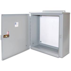 36 x 36 x 12, Austin Electrical Enclosures AB-363612WL Weatherproof Cabinet Enclosure, , Galvanized Steel,