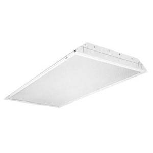 2' x 2', 120 to 277V 32W, Lithonia Lighting GT2U-MV Recessed Lensed Troffer, 2-Lamp, T8
