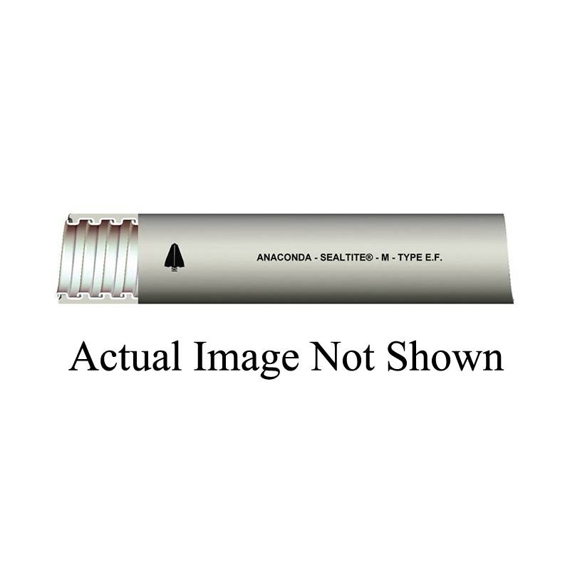 Anaconda Sealtite® 39048 Type EF Standard Liquid Tight Flexible Metal Conduit, 1-1/4 in Trade, 1-1/4 in ID, 250 ft Reel L, Thermoplastic PVC/Steel