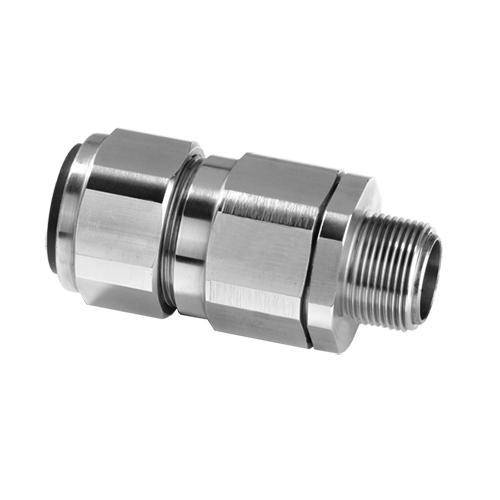Appleton® 40PX2KX1254 PX2KX Straight Cable Gland Connector, 40 Trade, 1.1 to 1.59 in Cable Openings, Stainless Steel