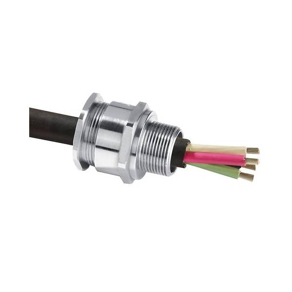Appleton® 63SA2F2005 A2F Flameproof Cable Gland Connector, 2 in Trade, 63S Cable Openings, Brass, Nickel Plated