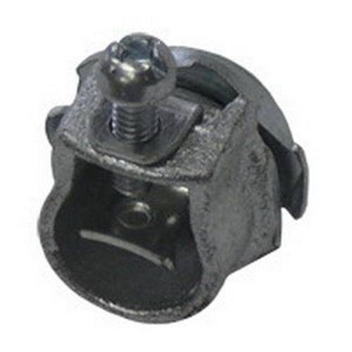 Appleton® 7230V Straight Conduit Connector With Locknut, 3/8 in Trade, 0.34 to 0.63 in Cable Openings, For Use With Armored Ground Wire/Non-Metallic Sheathed Cable, Die Cast Zinc