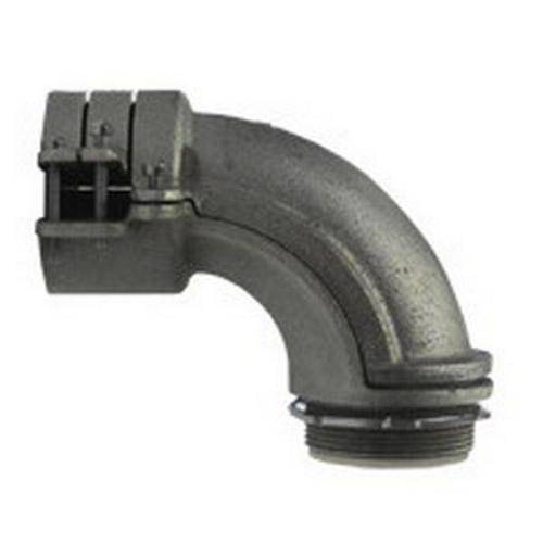Appleton® 7388I Insulated Throat Conduit Connector With Locknut, 3 in Trade, 3.16 to 3.5 in Cable Openings, For Use With Armored/FMC Cable, Malleable Iron, Zinc Electroplated