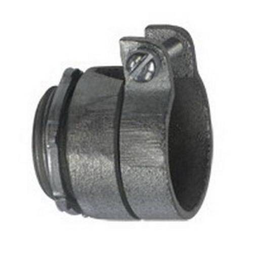 Appleton® 7484 Straight Conduit Connector With Locknut, 1-1/4 in Trade, 1.38 to 1.63 in Cable Openings, For Use With Armored/FMC Cable, Malleable Iron, Zinc Electroplated
