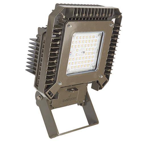 Appleton® Areamaster™ II AMLGL6CG7BU Enclosed Gasketed Floodlight Fixture, LED Lamp, 70 W Fixture, 120/277 VAC, 170/300 VDC, Architectural Bronze Polyester Coated Housing