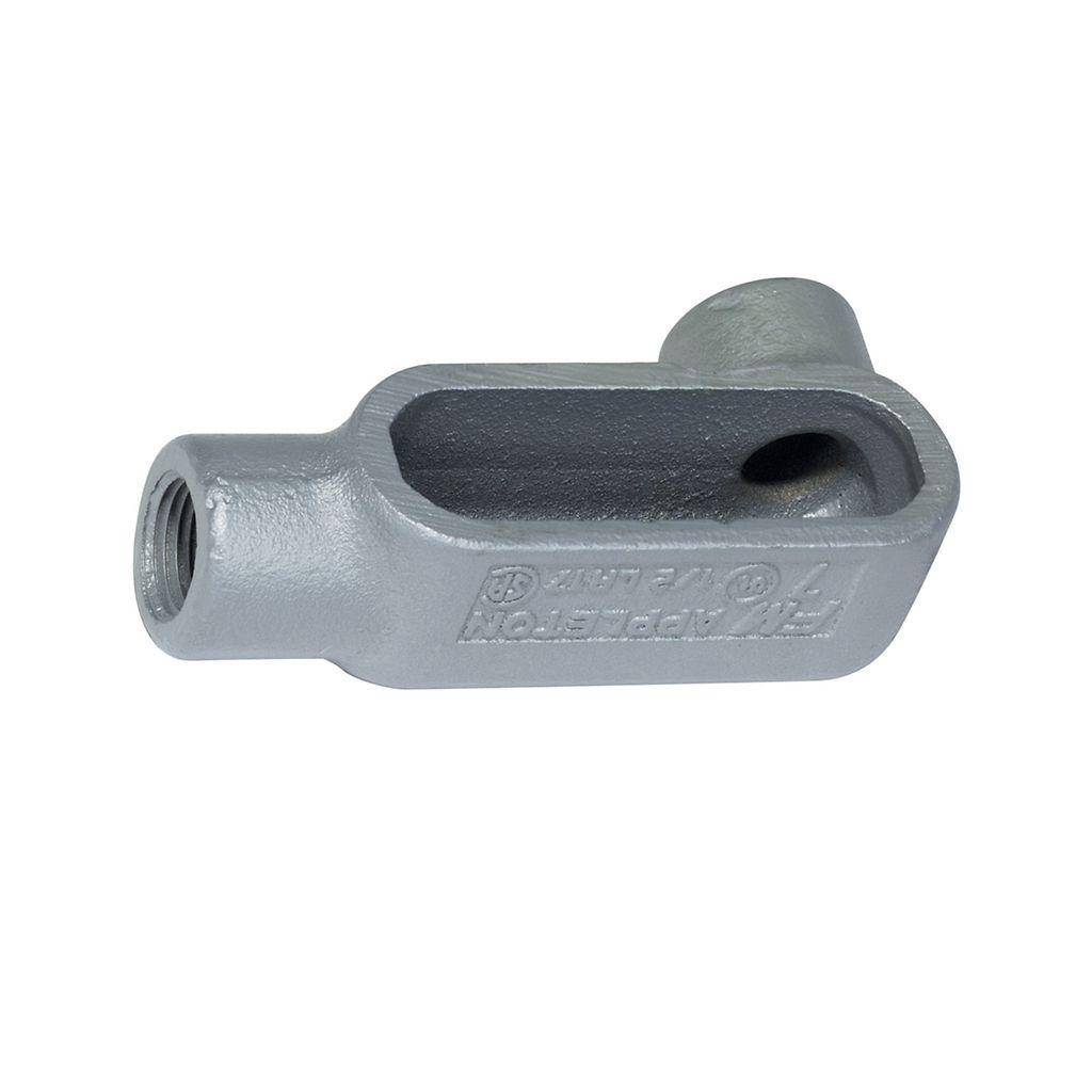 Appleton® APPX17 Type X Conduit Body, 1/2 in Hub, Form 7 Form, Grayloy Iron