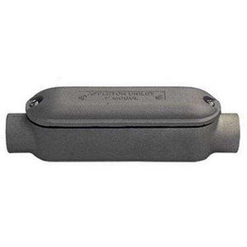 Appleton® Mogul UNILETS™ BC150-A NEC 8x Type-C Conduit Outlet Body With Cover and Gasket, 1-1/2 in Hub, 93 cu-in, Aluminum, Epoxy Powder Coated