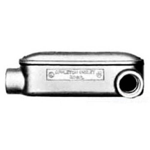 Appleton® Mogul UNILETS™ BLL100-A NEC 6x Type LL Conduit Outlet Body With Cover and Gasket, 1 in Hub, 31 cu-in, Aluminum, Epoxy Powder Coated