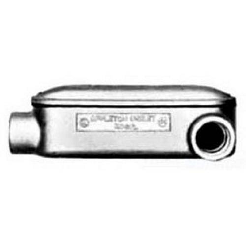 Appleton® Mogul UNILETS™ BLL150-M NEC 6x Type LL Conduit Outlet Body With Cover and Gasket, 1-1/2 in Hub, 93 cu-in, Malleable Iron, Triple Coated