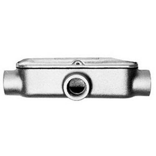 Appleton® Mogul UNILETS™ BT200-M NEC 8x Type T Conduit Outlet Body With Cast Cover and Neoprene Gasket, 2 in Hub, 143 cu-in, Malleable Iron, Triple Coated