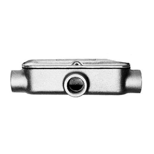 Appleton® Mogul UNILETS™ BT400-M NEC 8x Type T Conduit Outlet Body With Cast Cover and Neoprene Gasket, 4 in Hub, 16.55 cu-in, Malleable Iron, Triple Coated