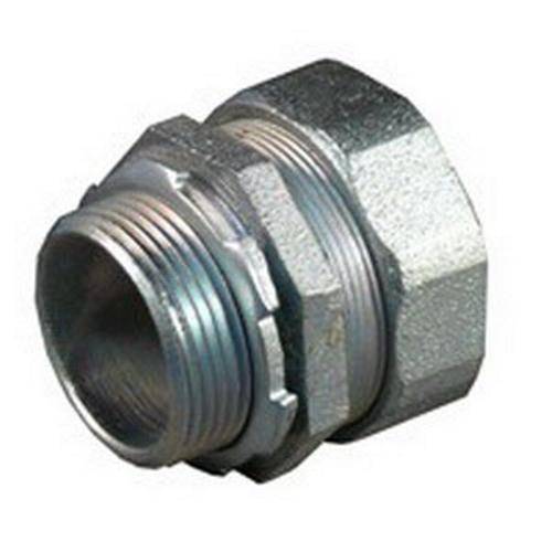 Appleton® CG-0625S CG Series Strain Relief Straight Cord Connector, 1/4 in Trade, 0.06 to 0.156 in Cable Openings, Machined Steel, Natural