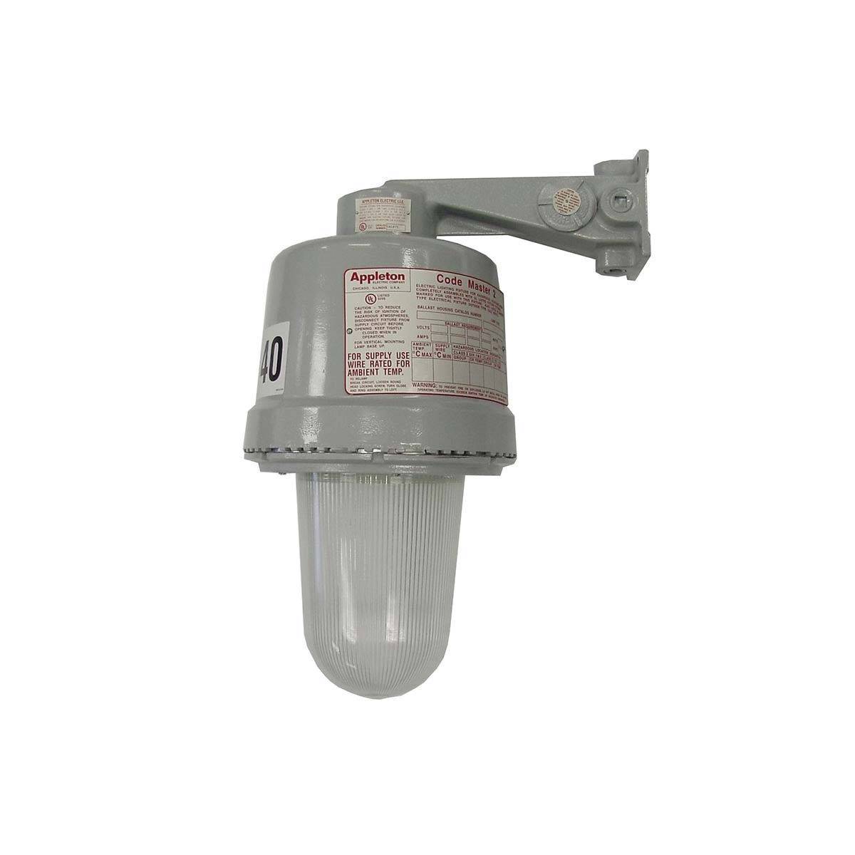 Appleton® Code Master™ 2 CLB1075G-MTL CL Series Factory Sealed Explosionproof HID Luminaire With Guard, (1) High Pressure Sodium Lamp, 100 W Fixture, 120/277 VAC, Epoxy Powder Coated Housing