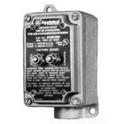 Appleton® EFS150GFI EFSR-GFI Factory Sealed Dead End GFCI Receptacle, 125 VAC, 20 A, 3 Poles, 2 Wires, Gray