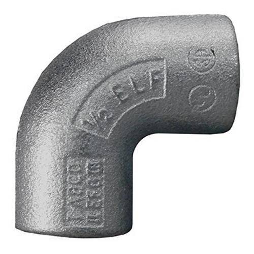 Appleton® UNILETS® ELF90-100 Dust-Ignitionproof Explosionproof Conduit Elbow, 1 in Trade, 90 deg, Malleable Iron, Zinc Electroplated