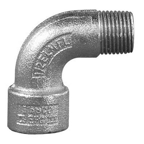 Appleton® UNILETS® ELMFL90100A Dust-Ignitionproof Explosionproof Conduit Elbow, 1 in Trade, 90 deg, Aluminum, Natural