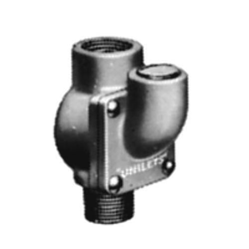 Appleton® UNILETS® ESUM50 Dust-Ignitionproof Explosionproof Raintight Conduit Sealing Fitting With Removable Male Nipple, 1/2 in, For Use With IMC/Threaded Rigid Metallic Conduit, Malleable Iron, Triple Coated