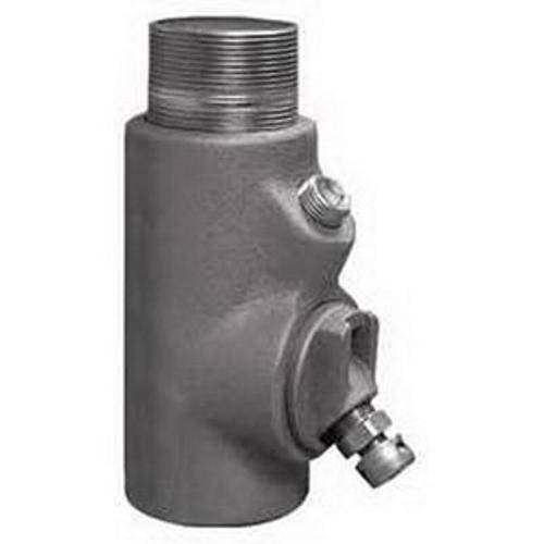 Appleton® UNILETS™ EYDM-300AL Drain Conduit Sealing Fitting, 3 in, For Use With Threaded Rigid Metal Conduit and IMC and Close Turning Radius, Almag 35 Aluminum, Epoxy Powder Coated