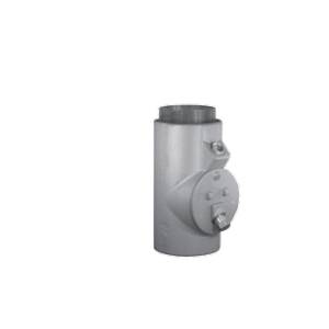 Appleton® UNILETS® EYDM-400AL Dust-Ignitionproof Explosionproof Raintight Conduit Sealing Fitting With Removable Male Nipple, 4 in, For Use With IMC/Threaded Rigid Metallic Conduit, Almag 35 Aluminum, Epoxy Powder Coated