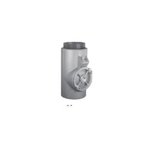 Appleton® UNILETS® EYS0126 Dust-Ignitionproof Explosionproof Raintight Conduit Sealing Fitting With Removable Male Nipple, 5 in, For Use With IMC/Threaded Rigid Metallic Conduit, Grayloy-Iron, Triple Coated