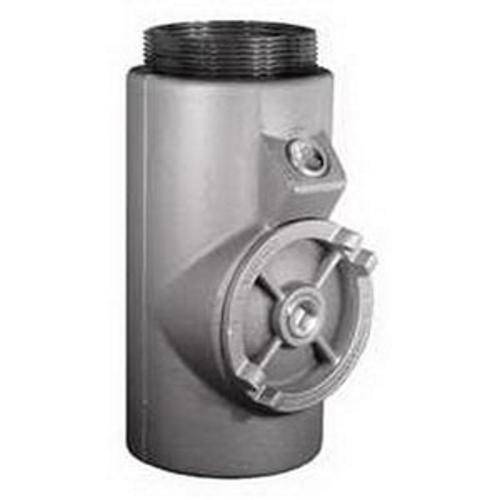 Appleton® UNILETS® EYS106 Dust-Ignitionproof Explosionproof Raintight Conduit Sealing Fitting With Removable Male Nipple, 4 in, For Use With IMC/Threaded Rigid Metallic Conduit, Grayloy-Iron, Triple Coated
