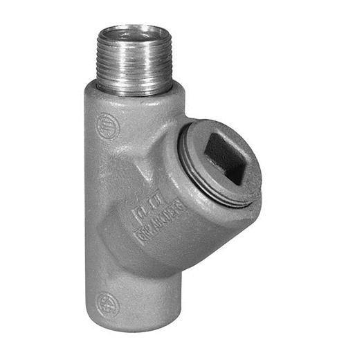 Appleton® UNILETS® EYS16 Dust-Ignitionproof Explosionproof Raintight Conduit Sealing Fitting With Removable Nipple, 1/2 in, For Use With IMC/Threaded Rigid Metallic Conduit, Grayloy-Iron, Triple Coated