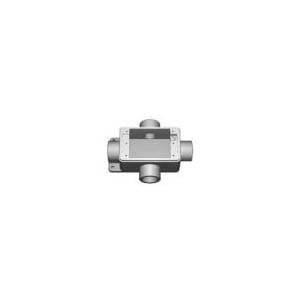 Appleton® UNILETS™ FDX-3 Type FDX Deep Cast Hub Device Box With Internal Ground Screw, Malleable Iron, 1 Gang, 4 Outlets, 4.31 in H x 2.75 in W x 2 in D