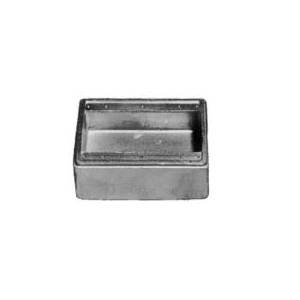 Appleton® UNILETS™ FD-3G Type FD Blank Deep Cast Hub Device Box With Internal Ground Screw, Single Gang Cover, Malleable Iron, 62 cu-in Capacity, 3 Gangs, 30 Outlets, 6.31 in H x 6.5 in W x 4.75 in D