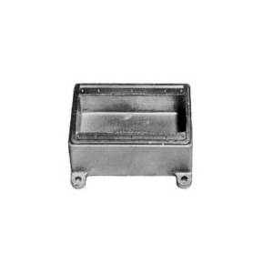 Appleton® UNILETS™ FD-3GL Type FD Blank Deep Cast Hub Device Box With Internal Ground Screw, Single Gang Cover, Malleable Iron, 62 cu-in Capacity, 3 Gangs, 11 Outlets, 6.31 in H x 6.5 in W x 4.75 in D