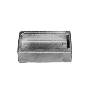 Appleton® UNILETS™ FD-4G Type FD Blank Deep Cast Hub Device Box With Internal Ground Screw, Single Gang Cover, Malleable Iron, 78 cu-in Capacity, 4 Gangs, 33 Outlets, 6.31 in H x 8.25 in W x 2.69 in D