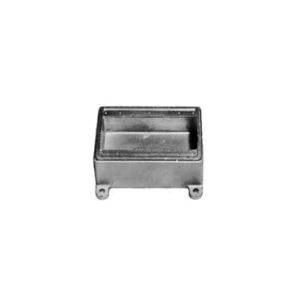 Appleton® UNILETS™ FS-3GL Type FS Blank Shallow Cast Hub Device Box With Internal Ground Screw, Malleable Iron, 46 cu-in Capacity, 3 Gangs, 11 Outlets, 6.31 in H x 6.5 in W x 4.75 in D