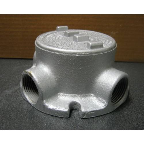 Appleton® UNILETS® GRFC-100LC C-Style Dust-Ignitionproof Explosionproof Conduit Outlet Box With Cover, 1 in, 3.38 in Cover Opening, 18 cu-in Capacity, Triple Coated
