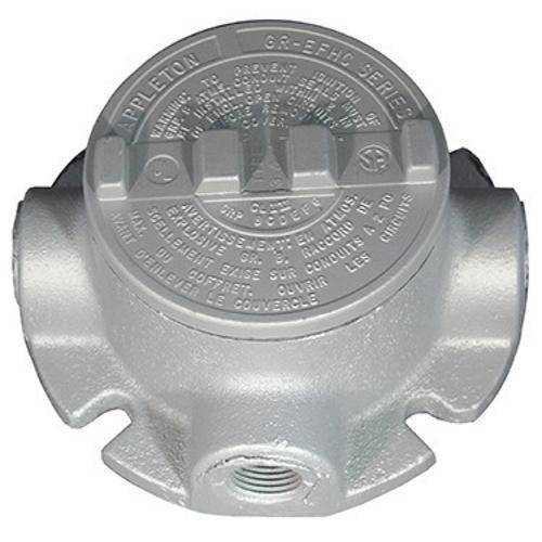 Appleton® Unilets™ GRFT100 Dust-Ignitionproof Explosionproof Conduit Outlet Box, 1 in, 3.38 in Cover Opening, 18 cu-in, Tri-Coated