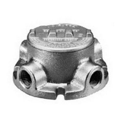 Appleton® UNILETS® GRFX100 X-Style Dust-Ignitionproof Explosionproof Conduit Outlet Box With Cover, 1 in, 3.38 in Cover Opening, 18 cu-in Capacity, Triple Coated