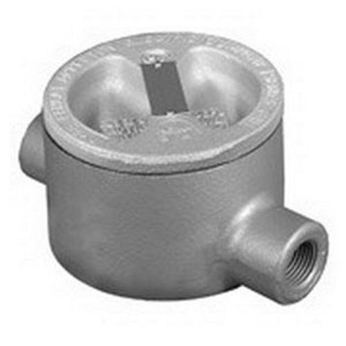 Appleton® UNILETS® GRHC75 Dust-Ignitionproof Explosionproof Conduit Outlet Box With Cover, 3/4 in, 3.38 in Cover Opening, 13.8 cu-in, Triple Coated
