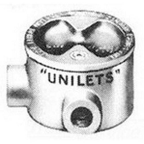 Appleton® UNILETS® GRHL100 Dust-Ignitionproof Explosionproof Conduit Outlet Box With Cover, 1 in, 3.38 in Cover Opening, 13.8 cu-in, Triple Coated